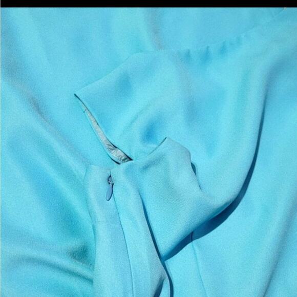 J.Crew size 2 turquoise midi dress - Picture 4 of 4